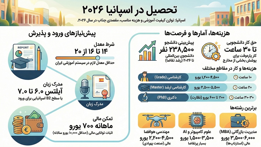 تحصیل در اسپانیا