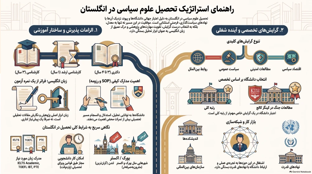تحصیل علوم سیاسی در انگلستان