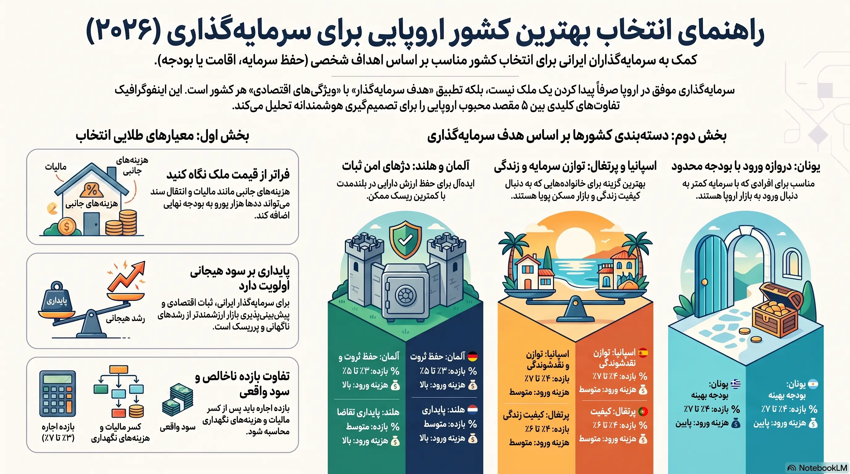راهنمای انتخاب بهترین کشور اروپایی