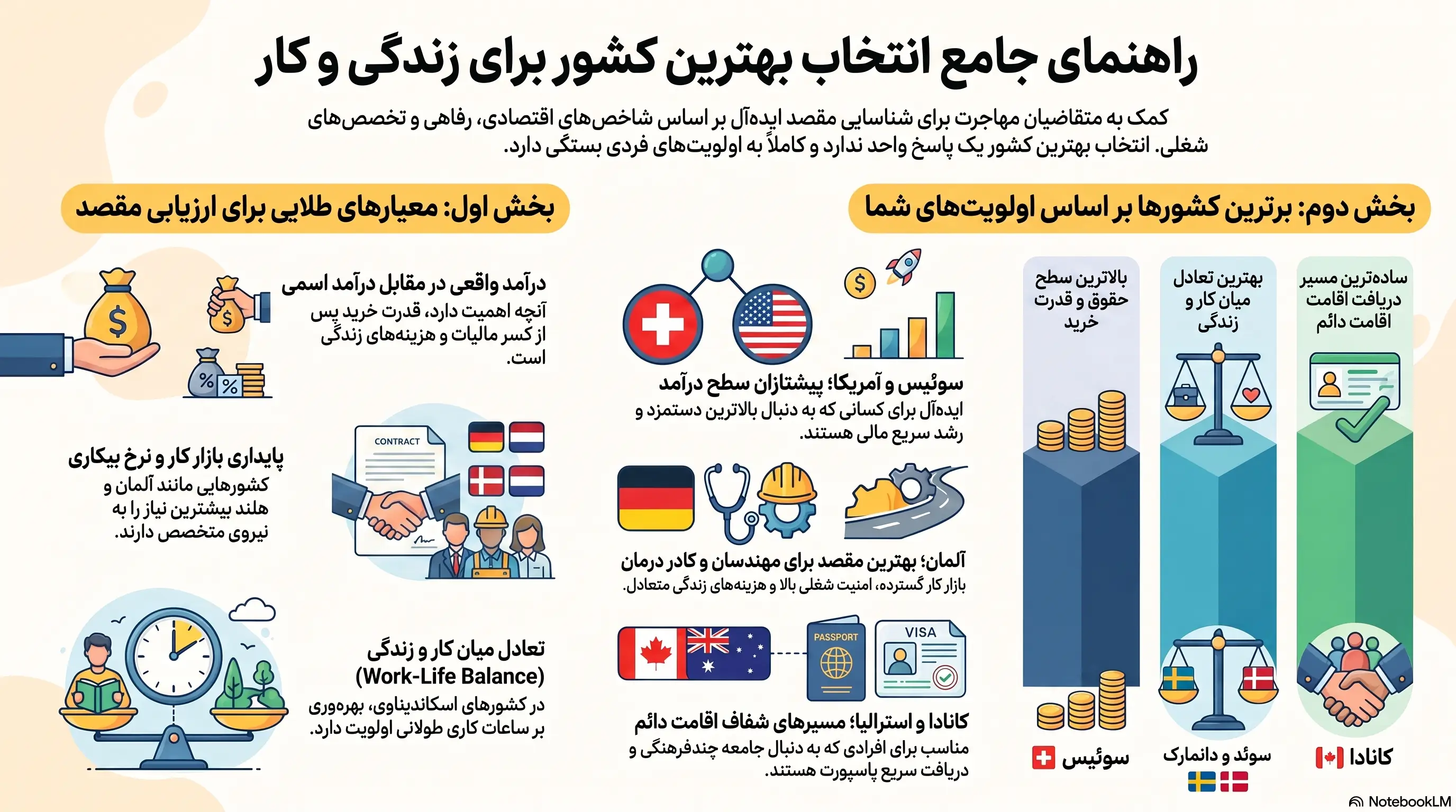 راهنمای جامع انتخاب کشور مقصد