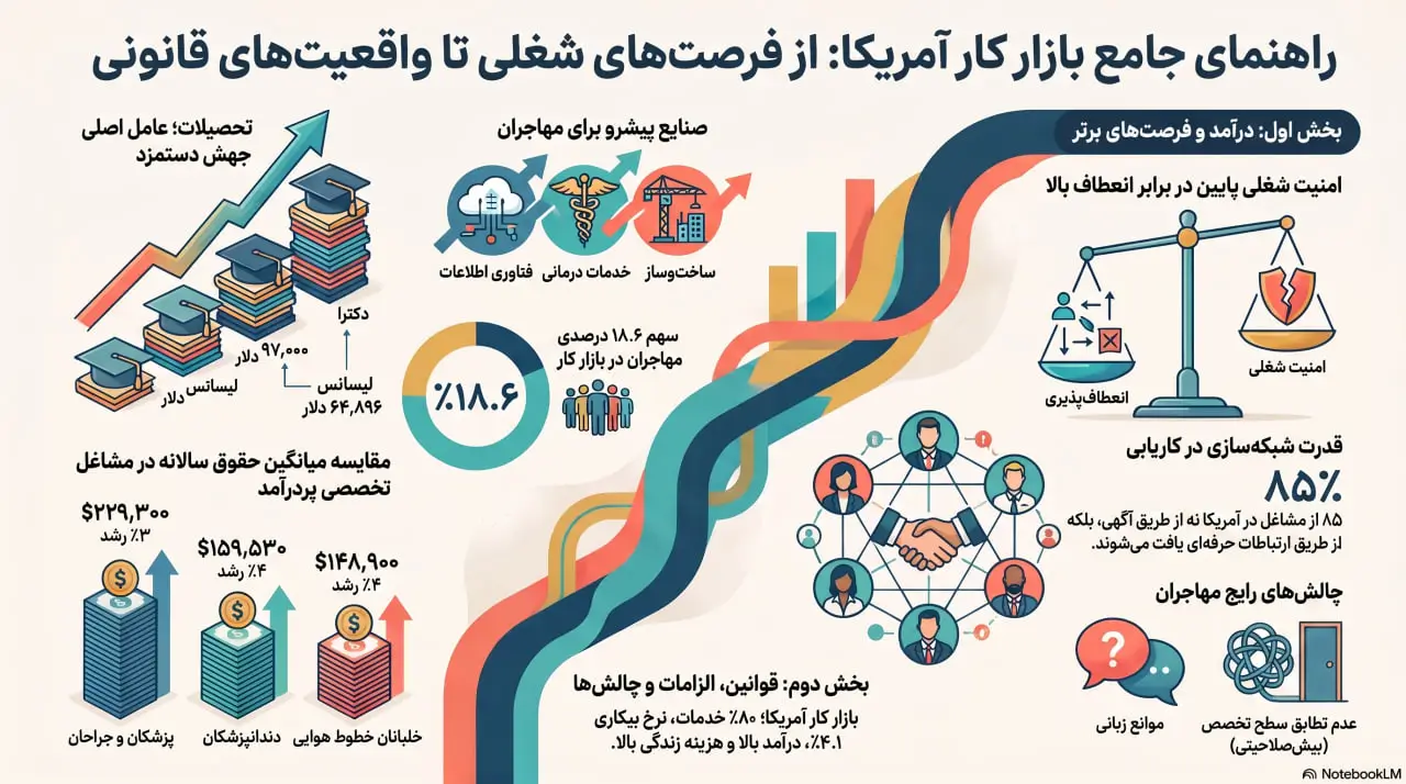 راهنمای جامع بازار کار آمریکا