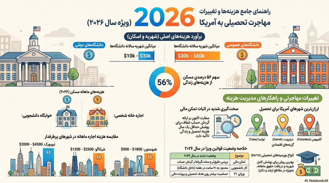 راهنمای مهاجرت تحصیلی آمریکا ۲۰۲۶