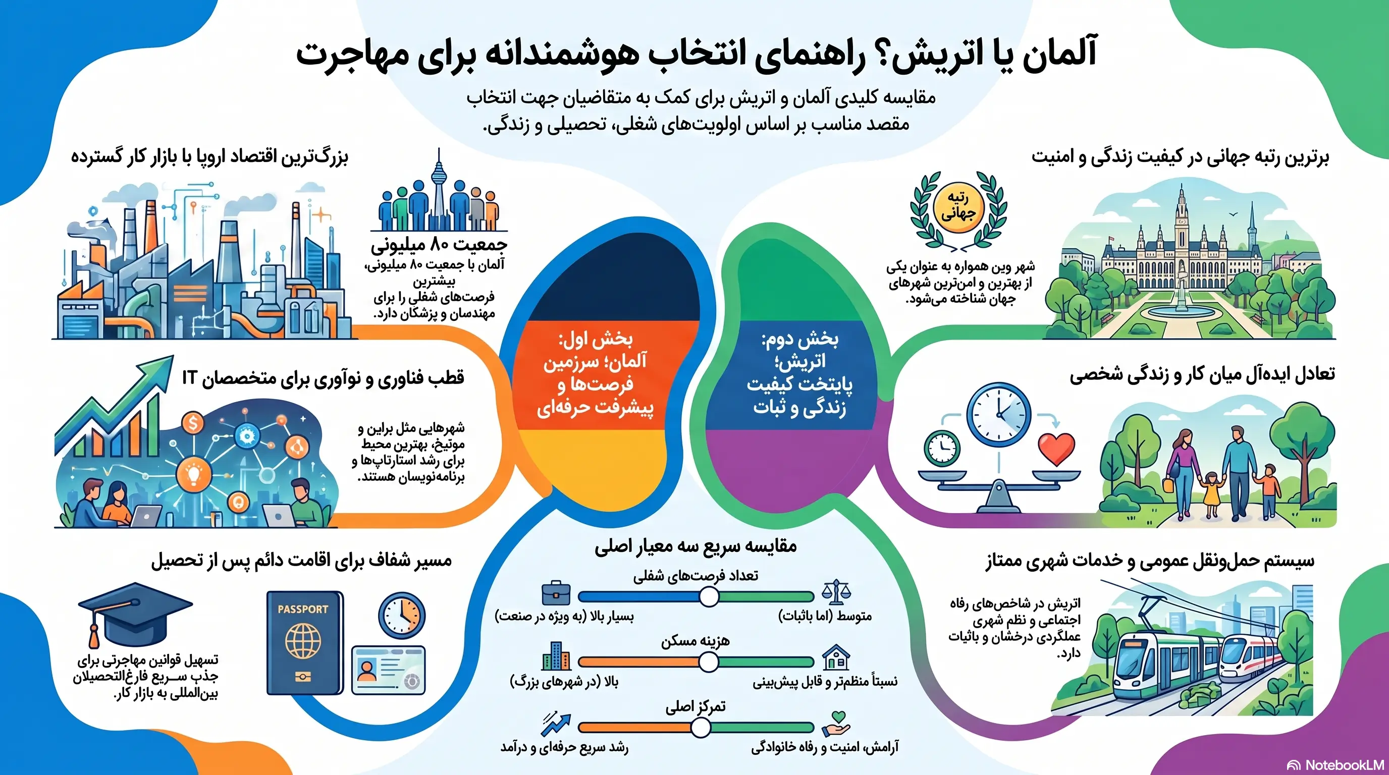 مقایسه مهاجرت آلمان و اتریش