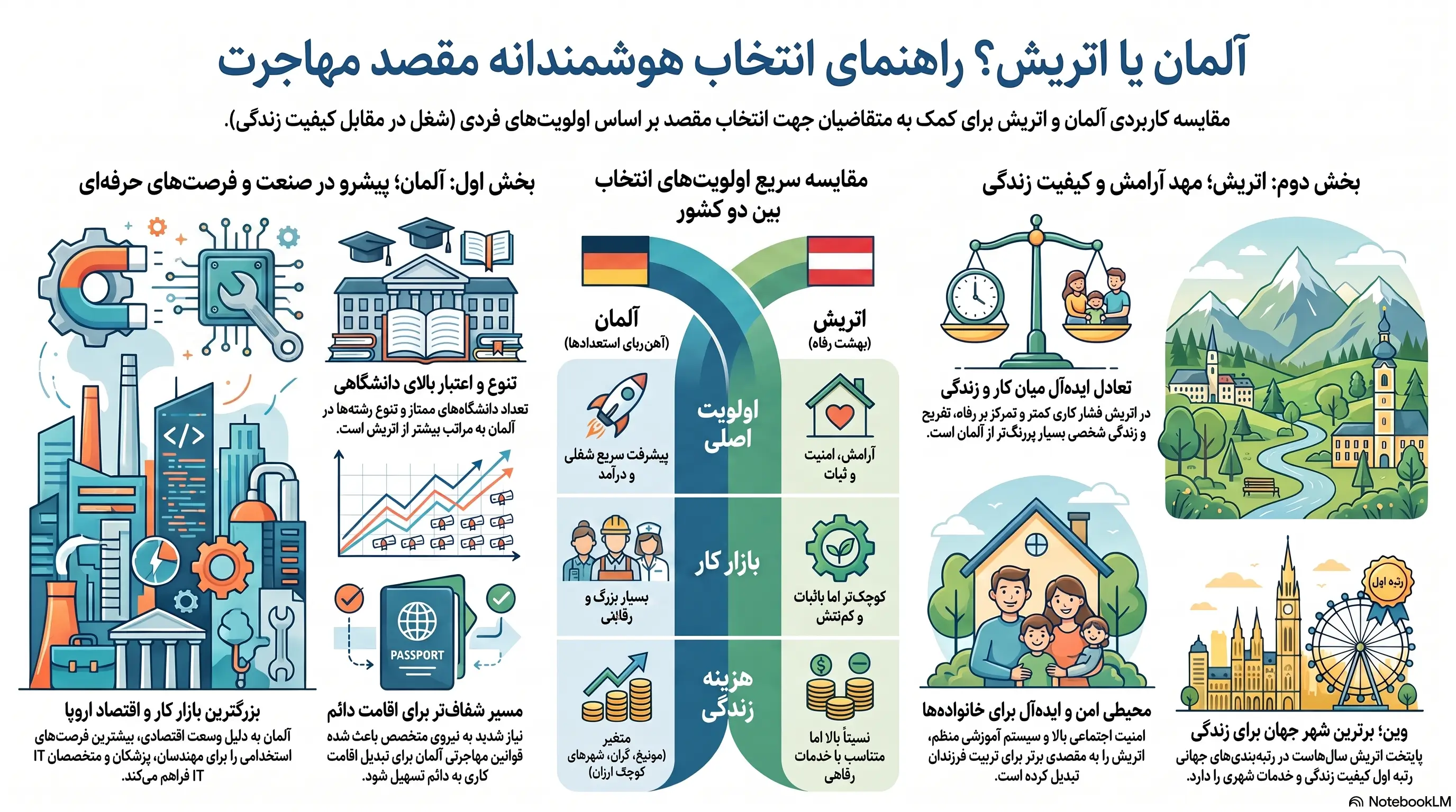 مقایسه هوشمندانه آلمان و اتریش
