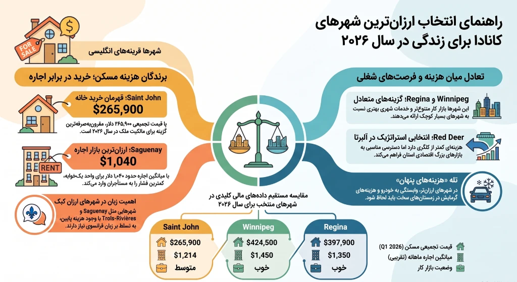 مهاجرت به ارزانترین شهر کانادا