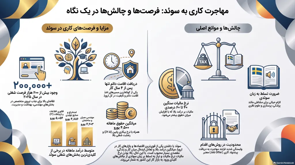 مهاجرت کاری به سوئد