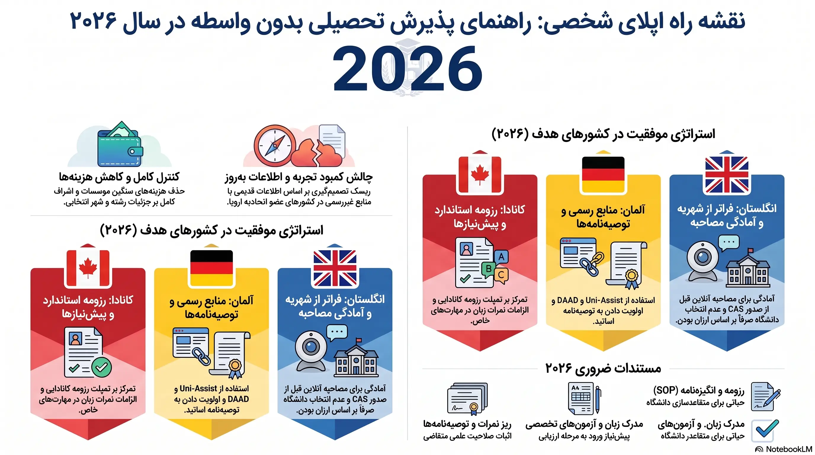 نقشه راه اپلای تحصیلی ۲۰۲۶