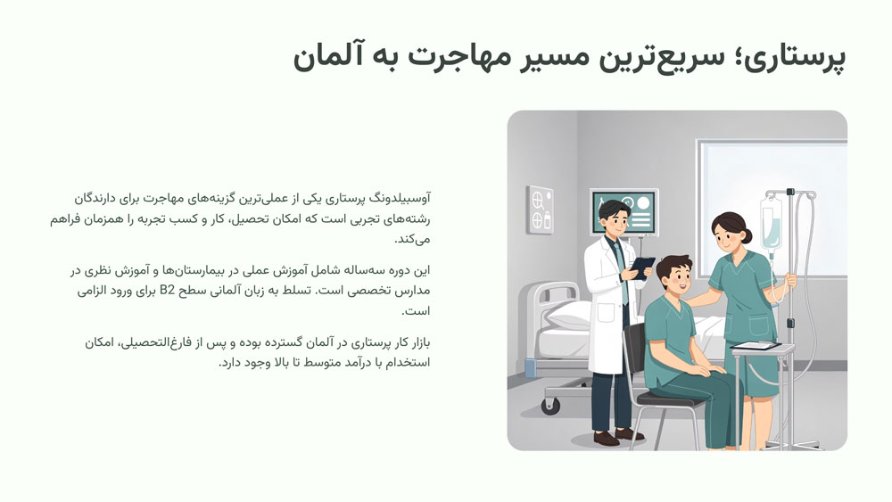 پرستاری؛ سریعترین و عملیترین مسیر مهاجرت