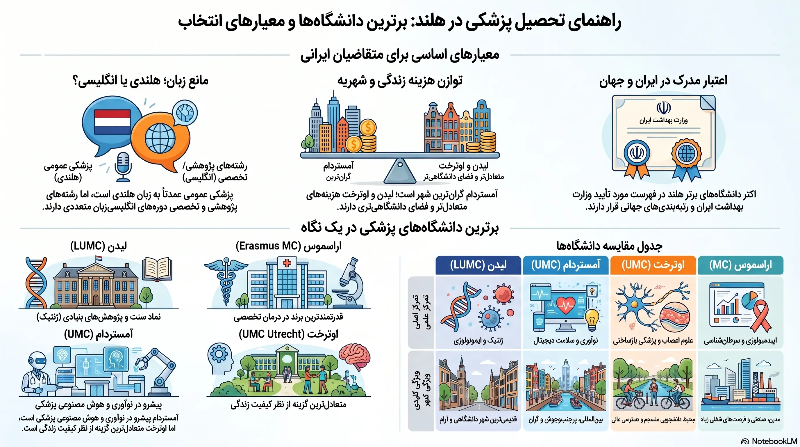 راهنمای تحصیل پزشکی در هلند