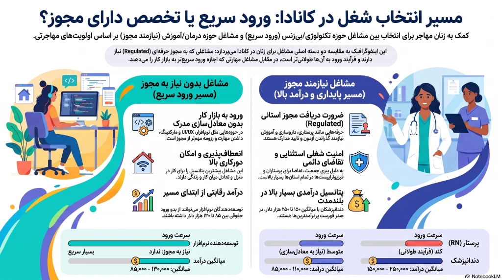 بهترین شغل برای زنان در کانادا