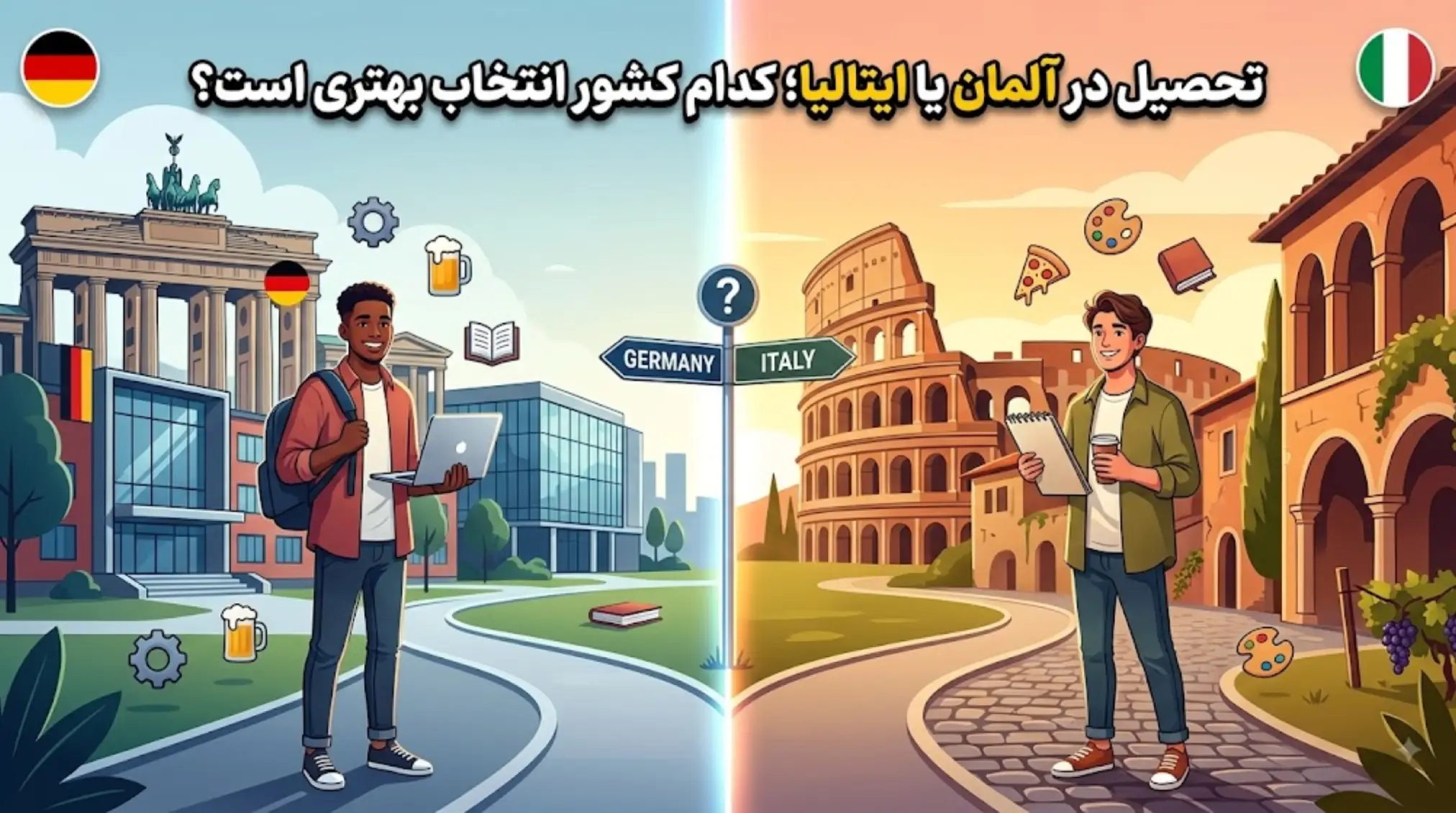 تحصیل در آلمان یا ایتالیا